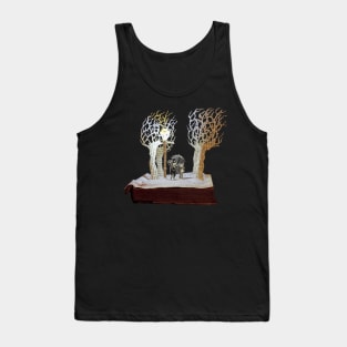 Tumnus and Lucy Narnia book sculpture Tank Top